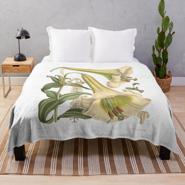 Item preview, Vintage Botanical Flower Chart designed and sold by bohoDecor.