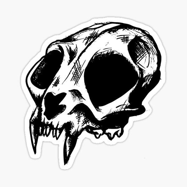 Item preview, Cat Skull Anatomical designed and sold by reindeerage.