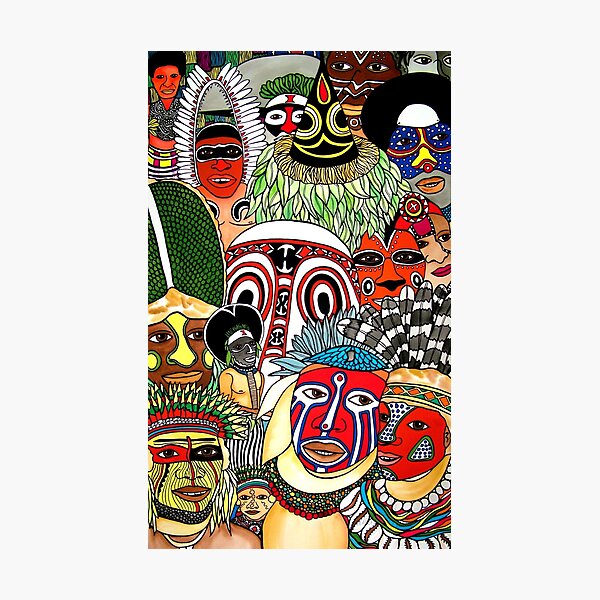 #258 - Unique PNG Culture I - Artist Nathalie Le Riche Photographic Print