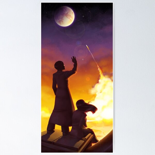 Vista previa del artículo con la obra «To The Moon - Lanzamiento», diseñado y vendido por Aleesa Tana.