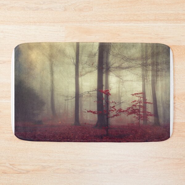 Item preview, Little Red Trees - Foggy Forest designed and sold by Dyrk Wyst Redbubble Shop.