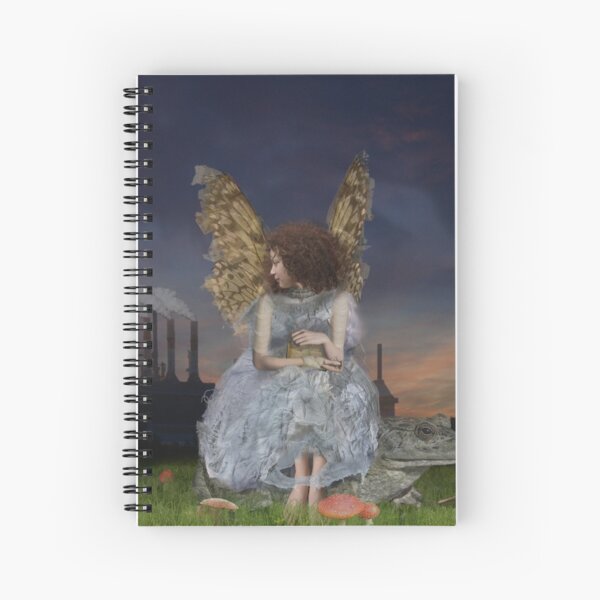 Angel Of The Guarded Nights Spiral Notebook