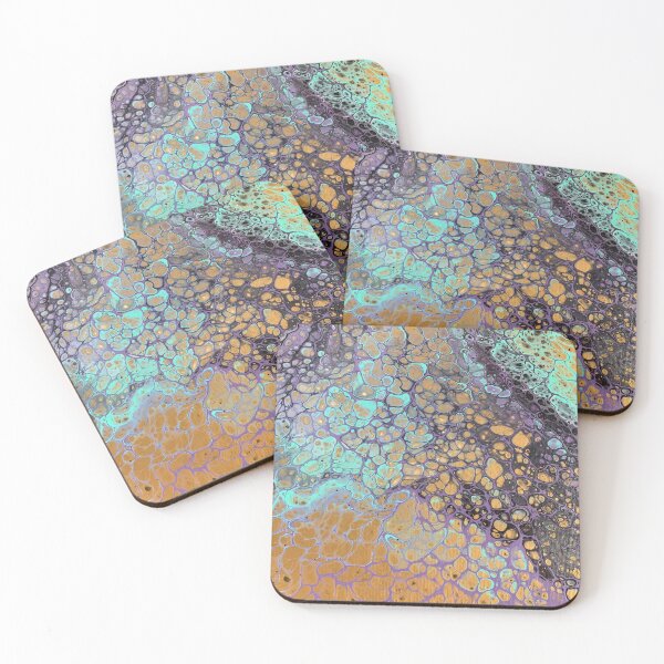 Purple Coasters (Set of 4)
