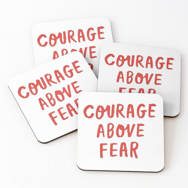 Item preview, courage above fear  designed and sold by pnkrose.