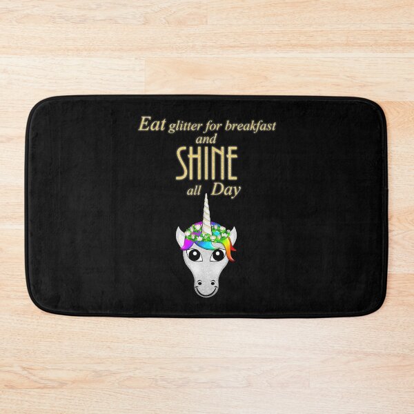 Item preview, Unicorn Statement - Eat Glitter For Breakfast and SHINE all day designed and sold by talgursmusthave.