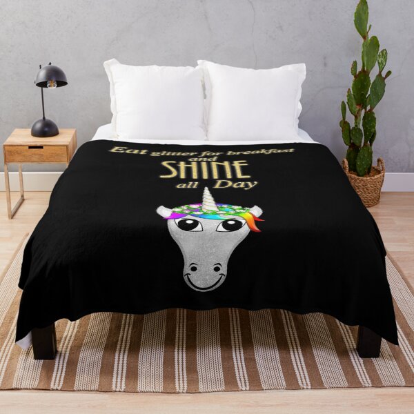 Item preview, Unicorn Statement - Eat Glitter For Breakfast and SHINE all day designed and sold by talgursmusthave.