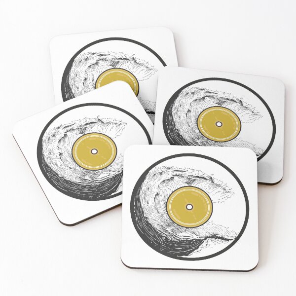 Item preview, Vinyl record with waves pattern. designed and sold by emphatic.
