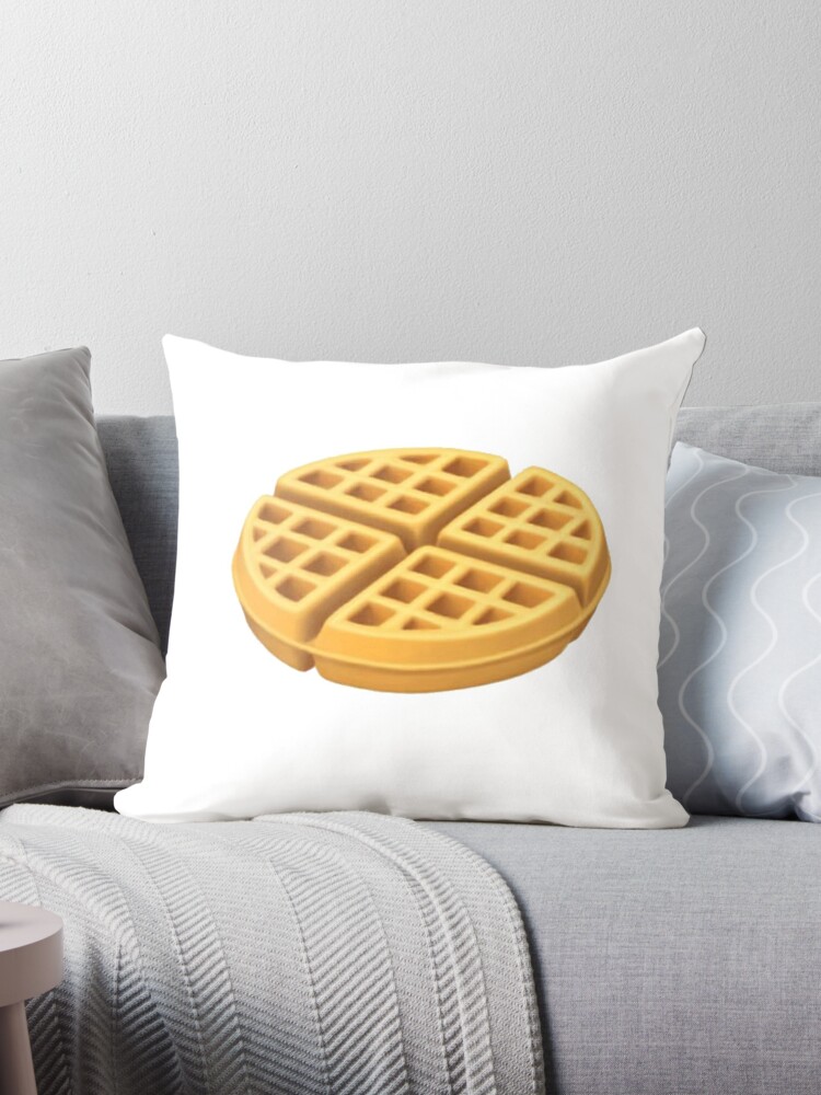 Waffle Emoji Throw Pillow for Sale by Stickers Tees & More