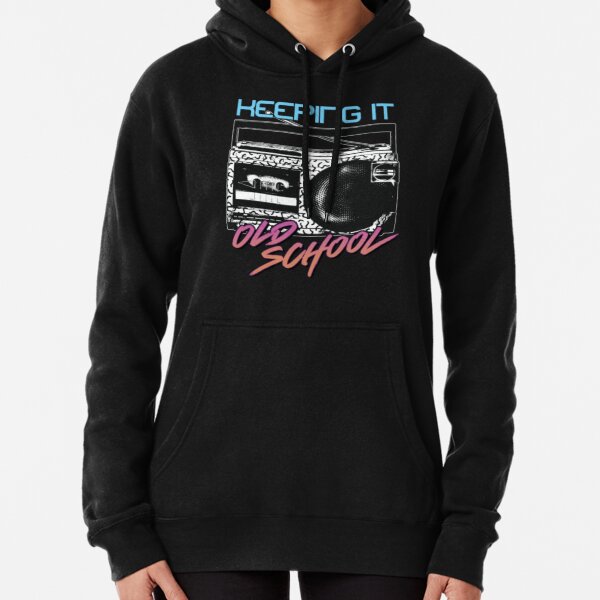 Keeping It Old School 1980s Boombox Pullover Hoodie