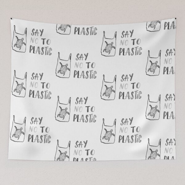 Item preview, say no to plastic  designed and sold by pnkrose.