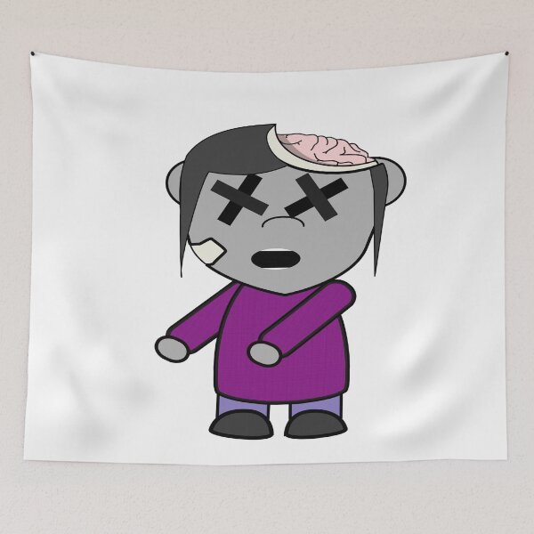 Item preview, Cool Little Zombie girl on the hunt for brains designed and sold by WeMadeOurWorld.