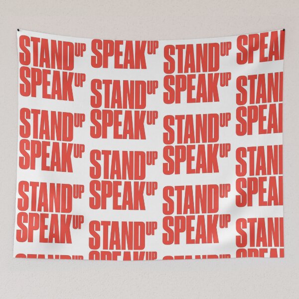 Item preview, stand up speak up  designed and sold by pnkrose.