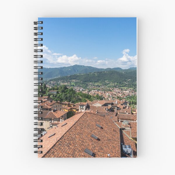 Item preview, Wonderful Bergamo - Terracotta Rooftops and Bergamasque Alps Looking North designed and sold by Georgia Mizuleva.
