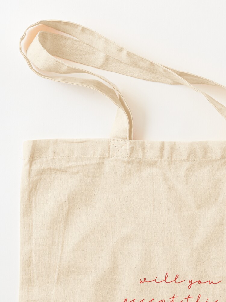 Alternate view of will you accept this rose? Tote Bag