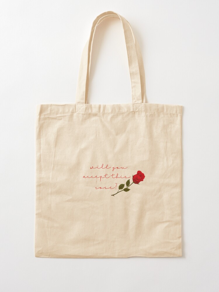 Alternate view of will you accept this rose? Tote Bag