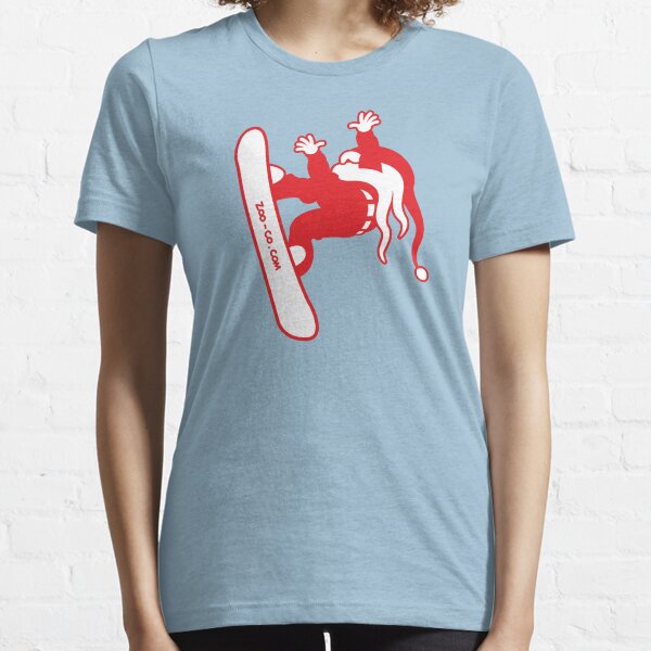 Santa Claus Goes Snowboarding Essential T-Shirt