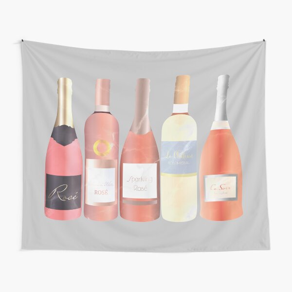 Rosé Bottles Tapestry