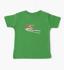 Santa Claus Goes Ski Jumping Baby T-Shirt