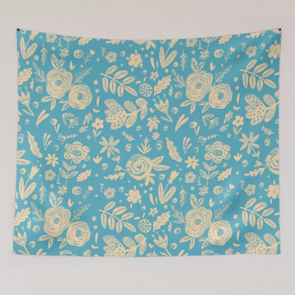 Item preview, Hand Drawn Flower Pattern designed and sold by jbeautydesign.