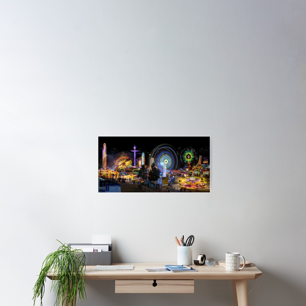 Fairground Attraction (full panoramic image) Poster