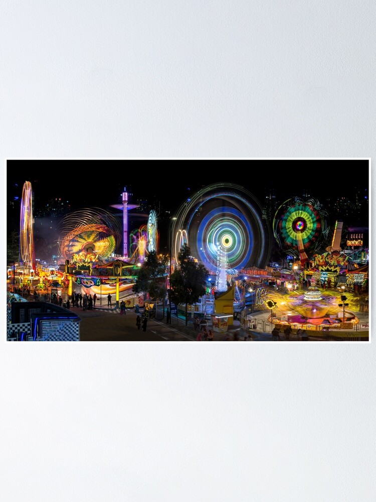 Alternate view of Fairground Attraction (full panoramic image) Poster