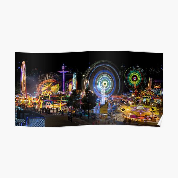 Fairground Attraction (full panoramic image) Poster