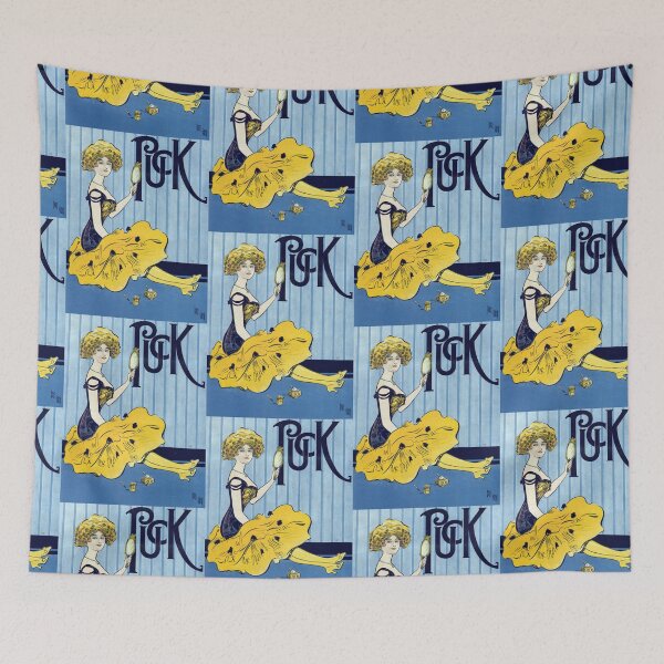Item preview, Vintage 'Puck' magazine beauty illustration Art Nouveau designed and sold by Vintage Designs +.