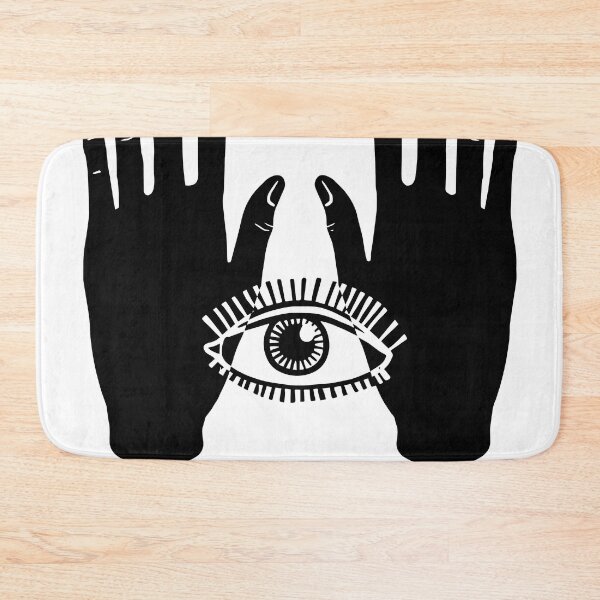Item preview, Two hands and an eye. Black and white. designed and sold by zatmeniee.
