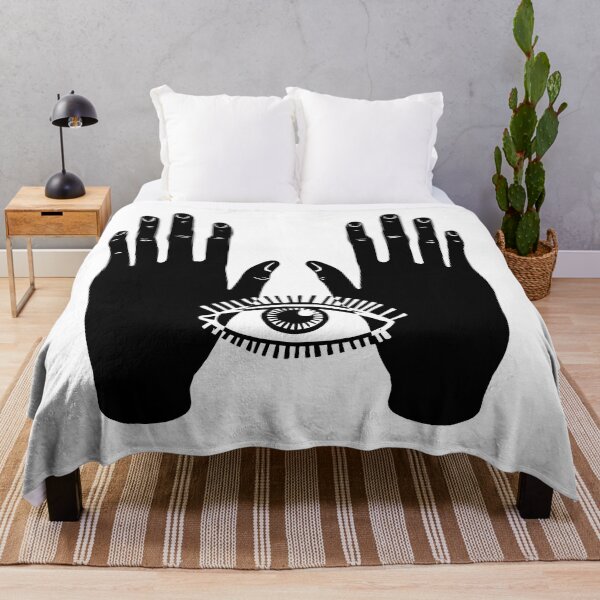 Item preview, Two hands and an eye. Black and white. designed and sold by zatmeniee.