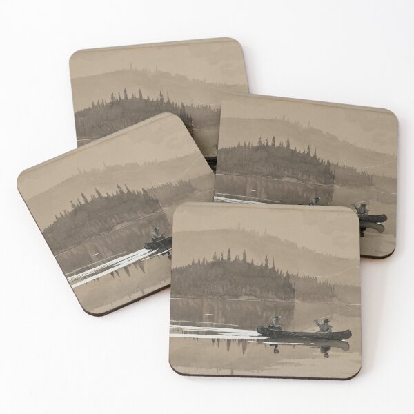 Item preview, Fishermen on a lake designed and sold by Vintage Designs +.