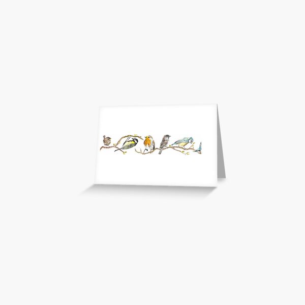 Item preview, Single row of garden birds designed and sold by crazycavy.