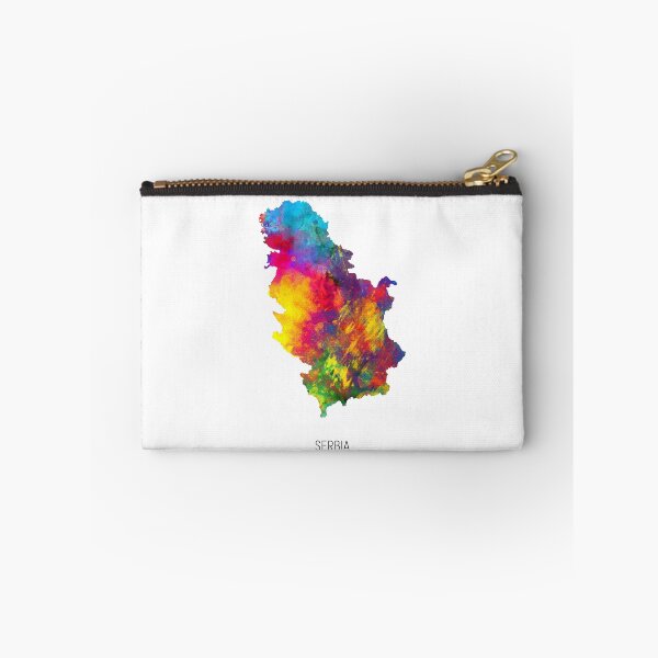 Item preview, Serbia Watercolor Map designed and sold by ArtPrints.