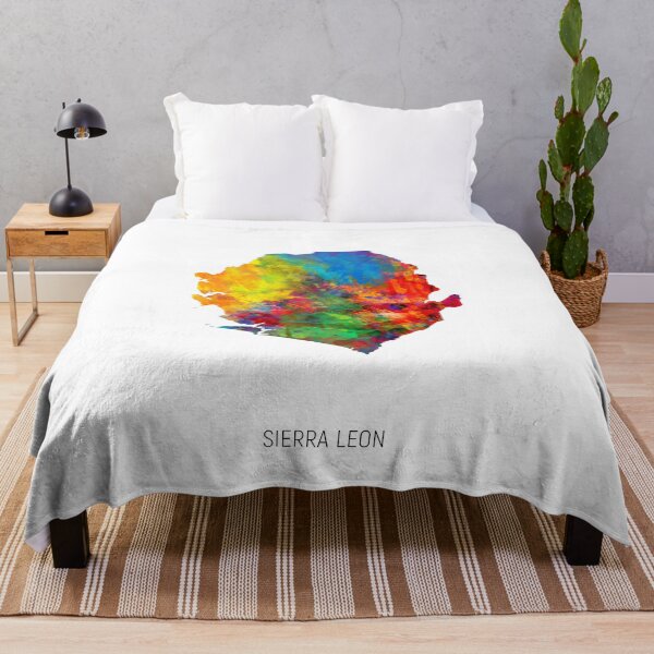Item preview, Sierra Leon Watercolor Map designed and sold by ArtPrints.