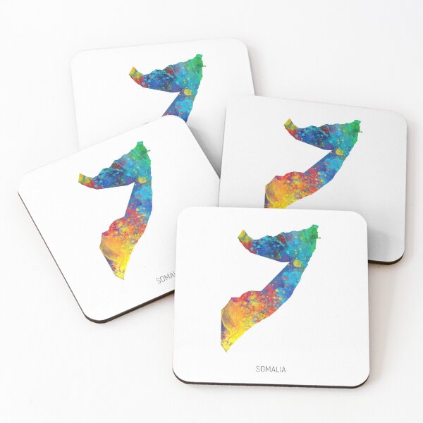 Item preview, Somalia Watercolor Map designed and sold by ArtPrints.