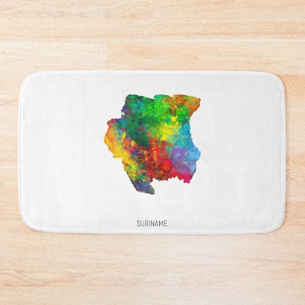 Artikelvorschau, Suriname Watercolor Map entworfen und verkauft von ArtPrints.