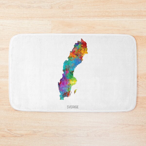 Item preview, Sverige Watercolor Map designed and sold by ArtPrints.
