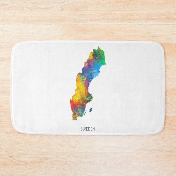 Item preview, Sweden Watercolor Map designed and sold by ArtPrints.