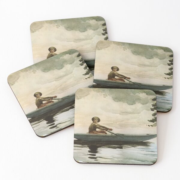 Item preview, boy boating  on a lake designed and sold by Vintage Designs +.