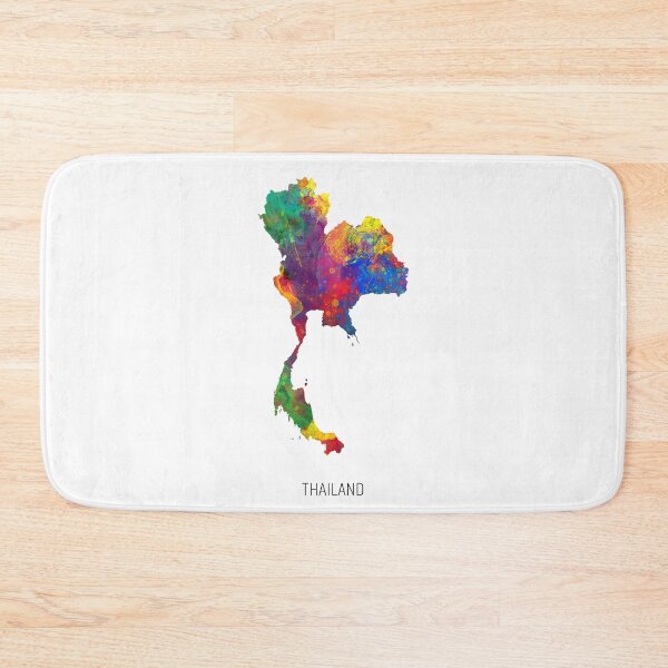 Item preview, Thailand Watercolor Map designed and sold by ArtPrints.