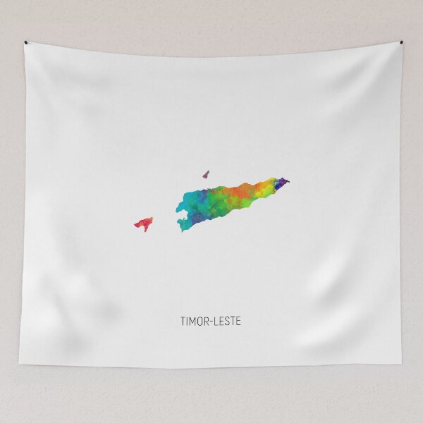 Item preview, Timor-Leste Watercolor Map designed and sold by ArtPrints.