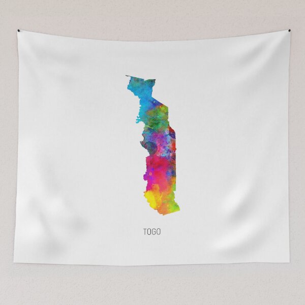 Item preview, Togo Watercolor Map designed and sold by ArtPrints.