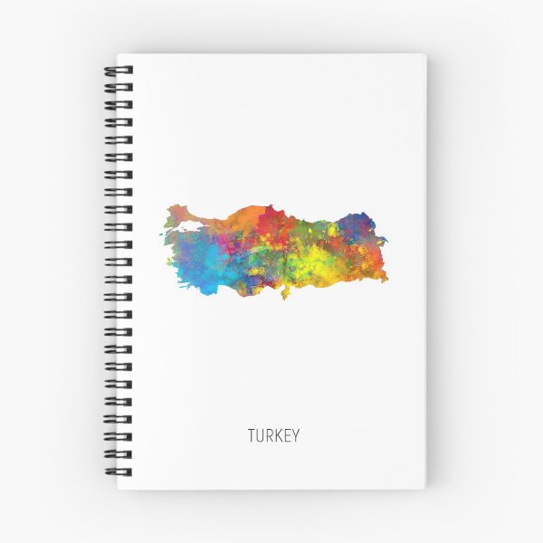 Item preview, Turkey Watercolor Map designed and sold by ArtPrints.