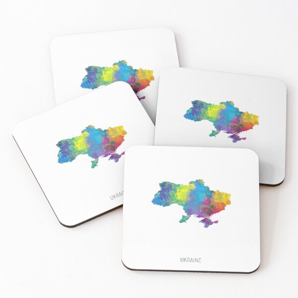 Item preview, Ukraine Watercolor Map designed and sold by ArtPrints.