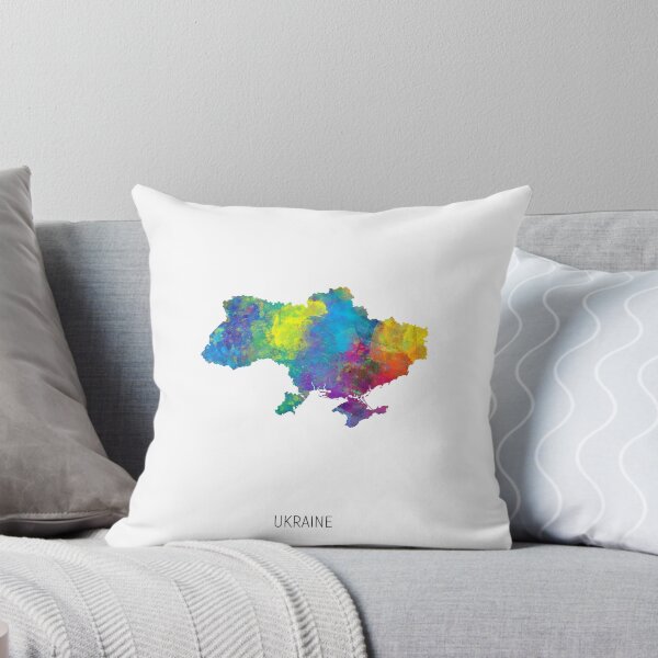 Item preview, Ukraine Watercolor Map designed and sold by ArtPrints.