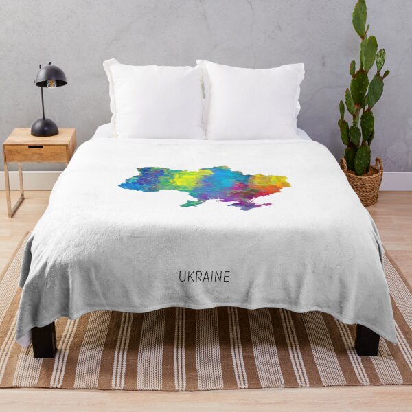 Item preview, Ukraine Watercolor Map designed and sold by ArtPrints.