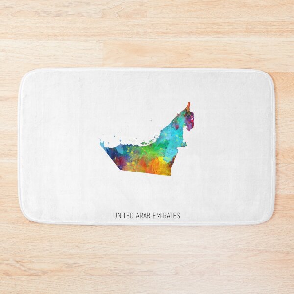 Item preview, United Arab Emirates Watercolor Map designed and sold by ArtPrints.