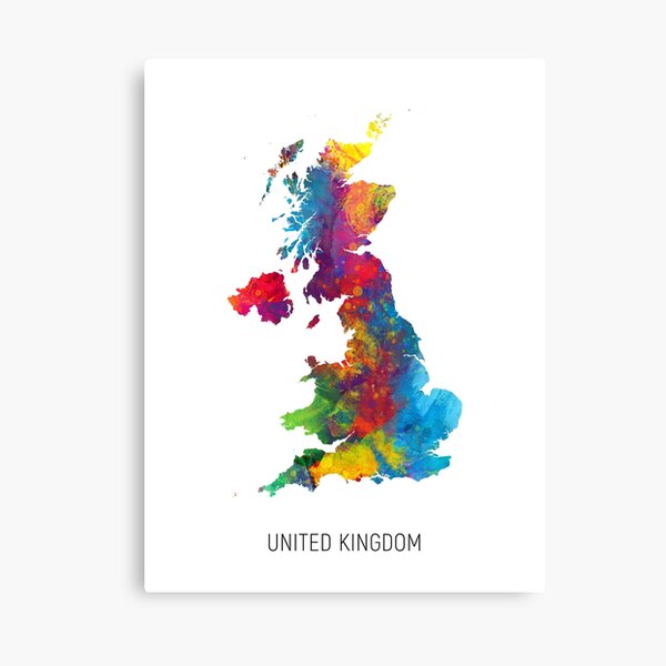 Item preview, United Kingdom Watercolor Map designed and sold by MICHAEL TOMPSETT.