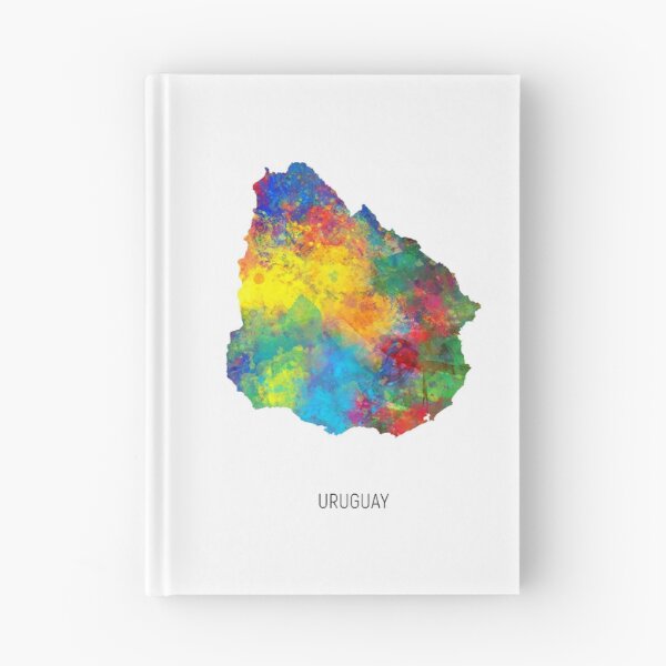 Item preview, Uruguay Watercolor Map designed and sold by ArtPrints.