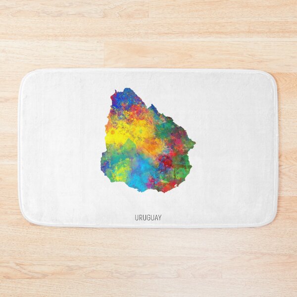 Item preview, Uruguay Watercolor Map designed and sold by ArtPrints.