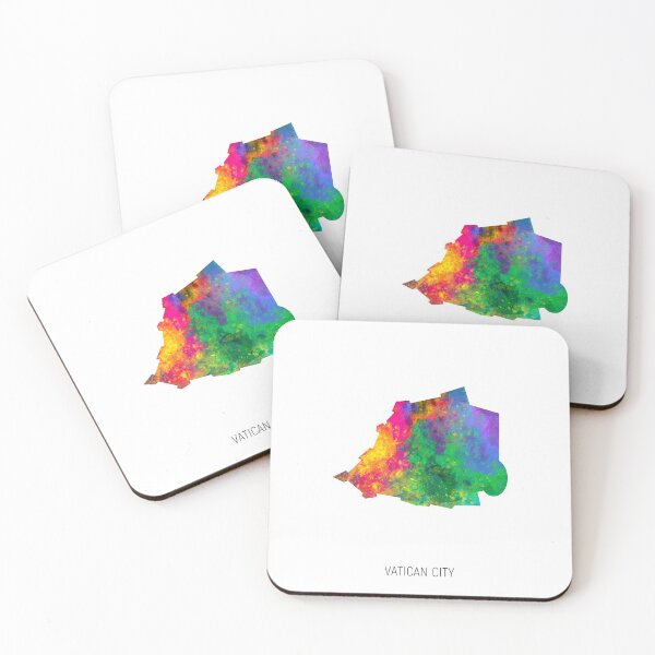 Item preview, Vatican City Watercolor Map designed and sold by ArtPrints.